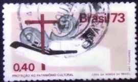 Selo postal COMEMORATIVO do BRASIL de 1973 - C 801 U