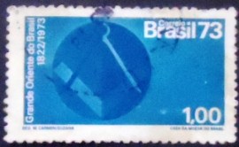 Selo postal do Brasil de 1973 Grande Oriente do Brasil