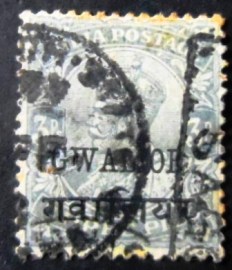 Selo postal da Índia Gwalior de 1939 King Edward VII 9