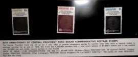 Série de selos postais de Singapura de 1980 Provident fund board