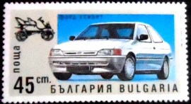 Selo postal da Bulgária de 1992 Ford Escort
