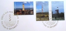Envelope FDC da Holanda de 1994 Lighthouses