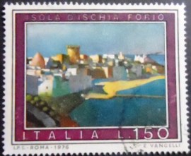 Selo postal da Itália de 1976 Forio Ischia