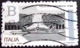 Selo postal da Itália de 2016 Republic Square