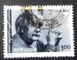 Selo postal da Índia de 1979 Albert Einstein