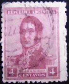 Selo postal da Argentina de 1918 General San Martín 4