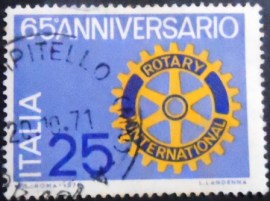 Selo postal da Itália de 1950 Rotary Emblem