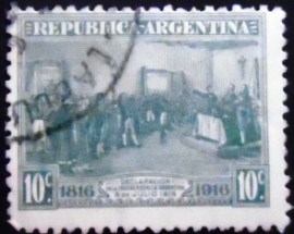 Selo postal da Argentina de 1916 Declaration of Indipendence in Tucuman