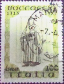 Selo postal da Itália de 1975 Giovanni Boccaccio