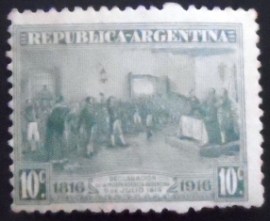 Selo postal da Argentina de 1916 Declaration of Indipendence in Tucuman