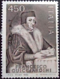 Selo postal da Itália de 1983 Francesco Guicciardini