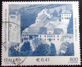 Selo postal da Itália de 2001 Abbey of Santa Maria di Sylvis