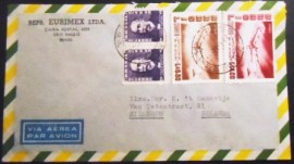 Envelope Circulado em 1957 entre São Paulo x Hillegom
