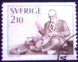 Selo postal da Suécia de 1977 Tailor
