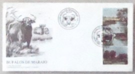 FDC Oficial de 1984 nº 331 Búfalos de Marajó