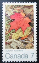 Selo postal do Canadá de 1971 Autumn