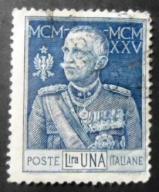 Selo postal da Itália de 1925 - Portrait of Vittorio Emanuele III 1