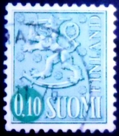 Selo postal da Finlândia de 1963 Coat of Arms Type I 10