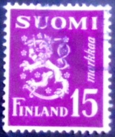Selo postal da Finlândia de 1950 Coat of Arms 1930 15