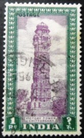 Selo postal da Índia de 1949 Victory Tower