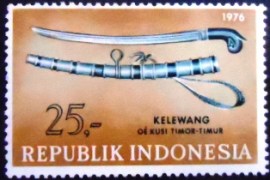 Selo postal da Indonésia de 1976 Art and culture 25