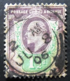 Selo postal do Reino Unido de 1911 King Edward VII 1½
