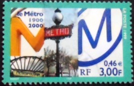 Selo da França de 1999 Centenary of Paris Metro