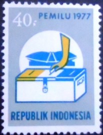 Selo postal da Indonésia de 1977 General Elections 40