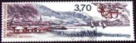 Selo postal da França de 1987 Meuse Hills