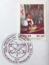 FDC Oficial nº 328 de 1984 Edifício Seda da união Postal