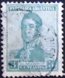 Selo postal da Argentina de 1917 José Francisco de San Martín 3