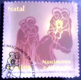 Selo postal do Brasil de 1999 Nascimento e Adoração MCC