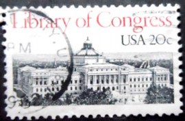 Selo postal dos Estados Unidos de 1982 Library of Congress