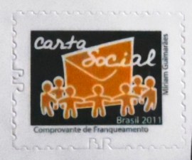 Selo postal do Brasil de 2011 Carta Social