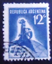 Selo postal da Argentina de 1932 Congress on Refrigeration
