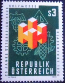 Selo postal da Áustria de 1976 Austrian Wood Fair