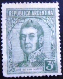 Selo postal da Argentina de 1935 José Francisco de San Martín 3