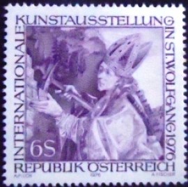 Selo postal da Áustria de 1976 International Art Exhibition