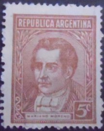 Selo postal da Argentina de 1935 Mariano Moreno 5