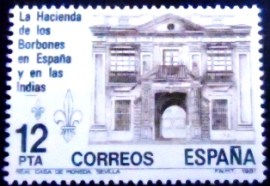 Selo postal da Espanha de 1981 Fiscal Administration in the Bourbon Period