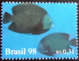 Selo postal do Brasil de 1998 Ocean Life
