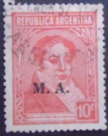 Selo postal da Argentina de 1935 Ministry of Agriculture