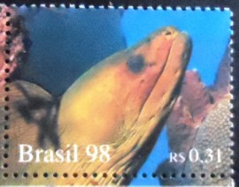 Selo postal do Brasil de 1998 Moray