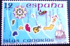 Selo postal da Espanha de 1981 Canary Islands