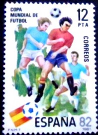 Selo postal da Espanha de 1981 Football World Cup Spain 82 12