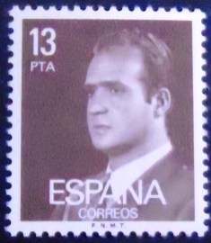Selo postal da Espanha de 1981 King Juan Carlos I 13