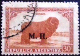 Selo postal da Argentina de 1936 Merino Sheep MH