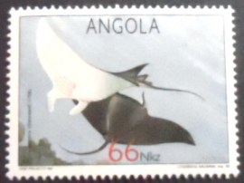 Selo postal da Angola de 1992 Giant Oceanic Manta Ray