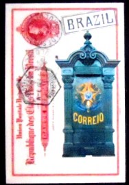 Cartão postal do Brasil de 2021 Mailboxes Republic