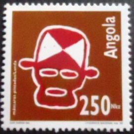 Selo postal da Angola de 1992 Art Quioca
